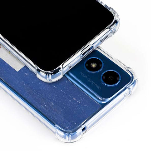 Haiti Flag Distressed Moto G Play 4G (2024) Clear Case